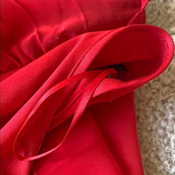 Jackie O red dress one shoulder size S - Picture 12 of 16